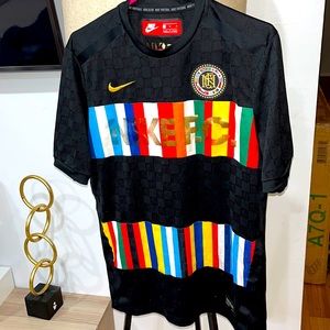 Nike- F.C training men’s Jersey black world flag